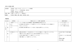 中学1～3年 理科2分野