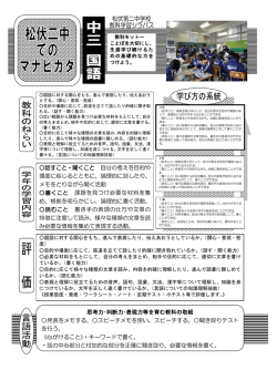 話すこと・聞くこと 自分の考えを目的や 場面に応じるとともに、論理的に