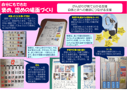 褒め、認めの場面づくり（PDF）