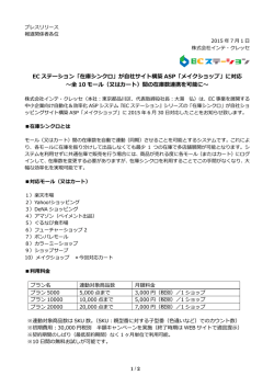 EC ステーション「在庫シンクロ」が自社サイト構築 ASP「メイクショップ」に