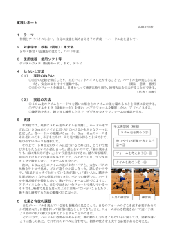 記録をのばそう，ハードル走