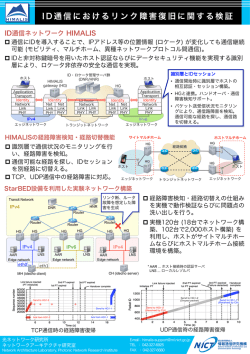 ID通信におけるリンク障害復旧に関する検証