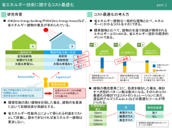 戸建住宅における省エネルギー技術導入に係わるコスト最適化