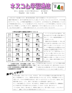 小学生の漢字力調査正答率ワースト3
