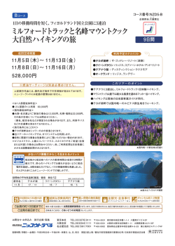 ミルフォードトラックと名峰マウントクック 大自然
